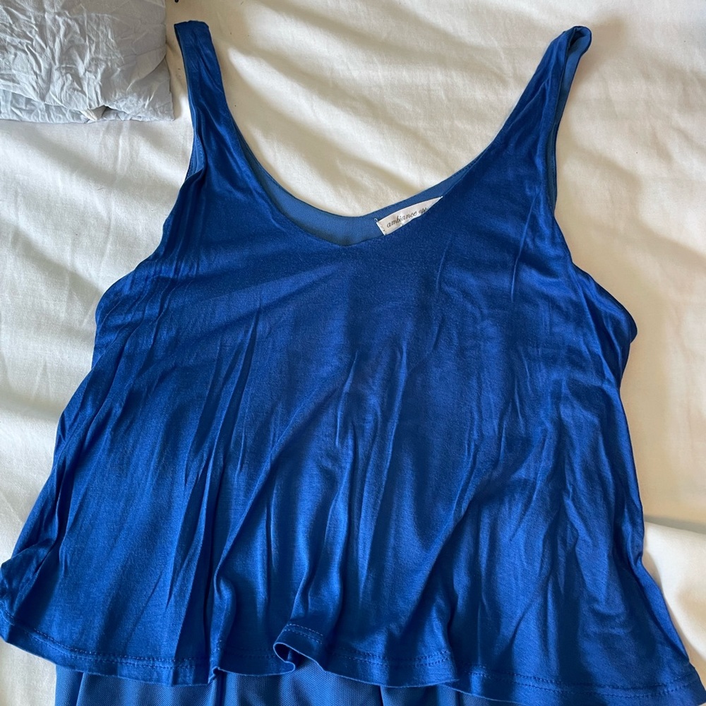Juniors sz M tank top royal blue